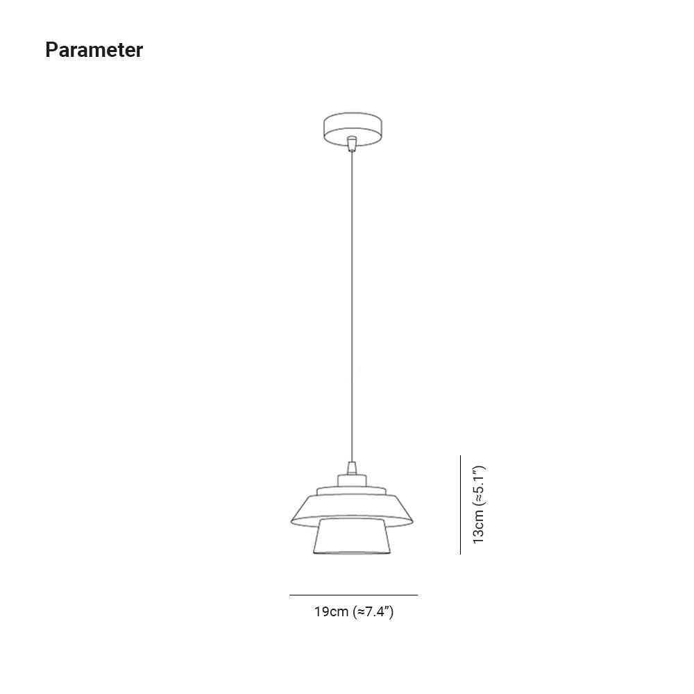 Zaid Modern Glass/Wood Pendant Lamp, Multi Colour 