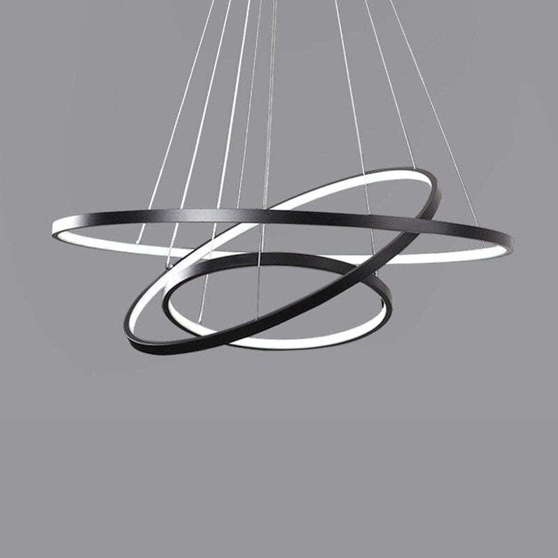 Modern LED Ring Pendant Lamp Hanging Lamp Remote Control 