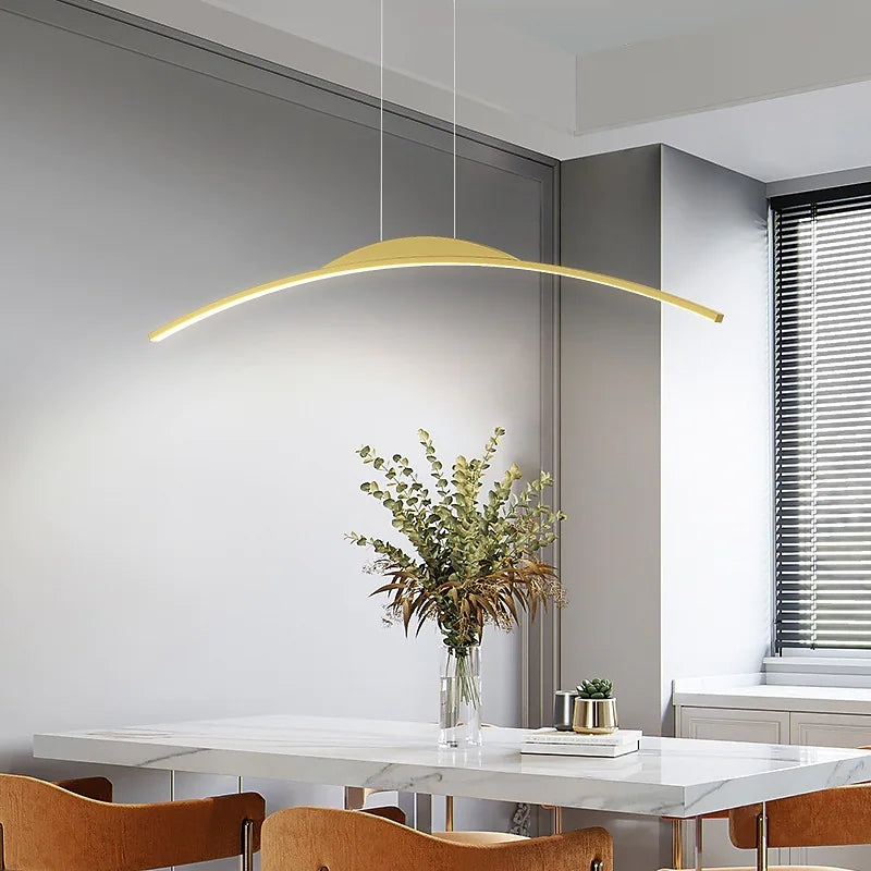 Nordic Simple LED Linear Chandeliers