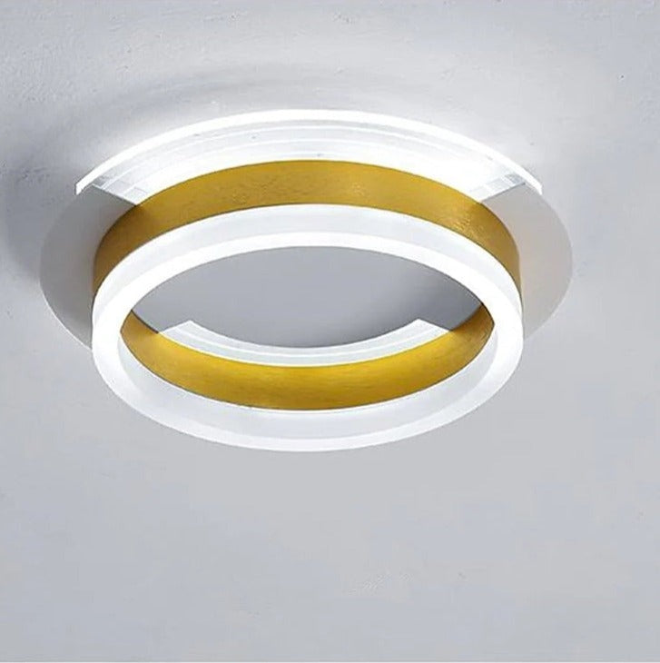 Simple Modern Gold Led Ceiling Lamp for Stairs, Hallway