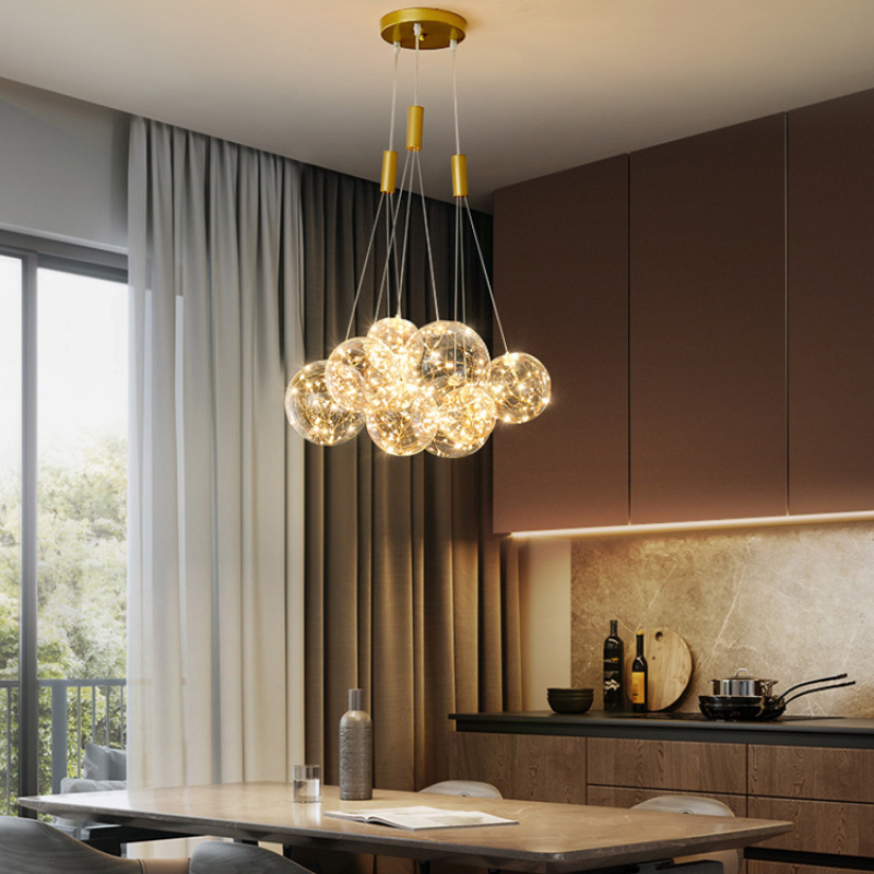 Sumait Romantic Glass Bubble LED Pendant Lamp