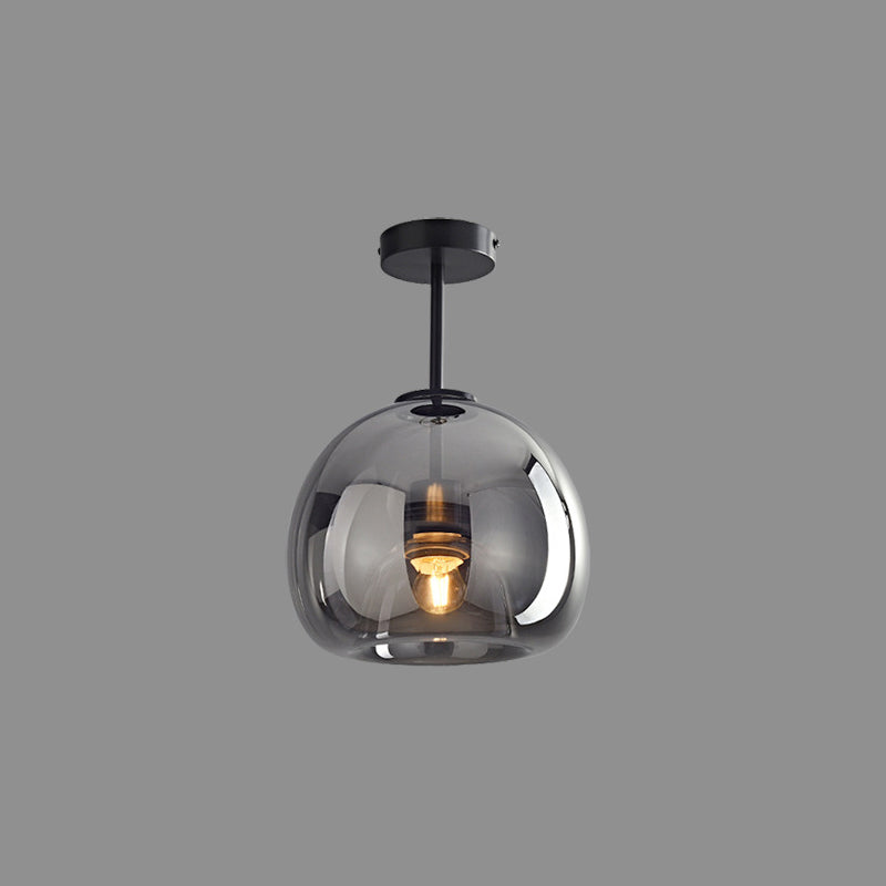 Sanna Semi-Loftslampe 4 Stilarter, Kobber & Glas