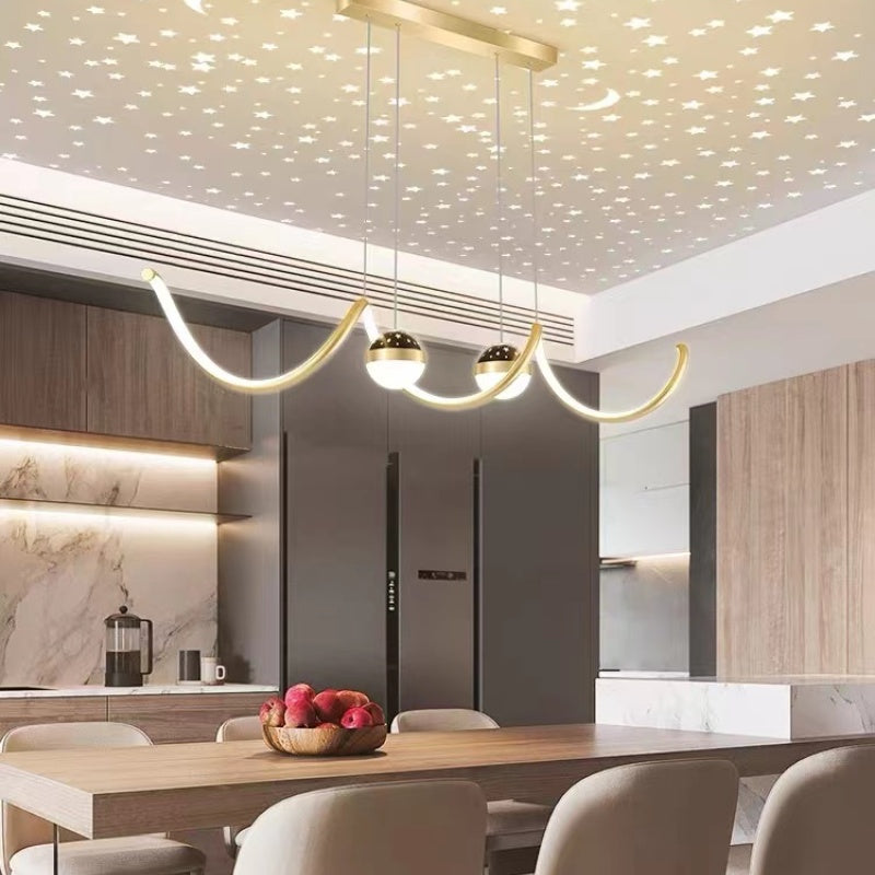 Nordic modern LED moon star Chandeliers