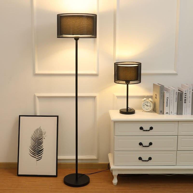 Baines Fabric lamp shade Table and floor lamp, 2 colours 