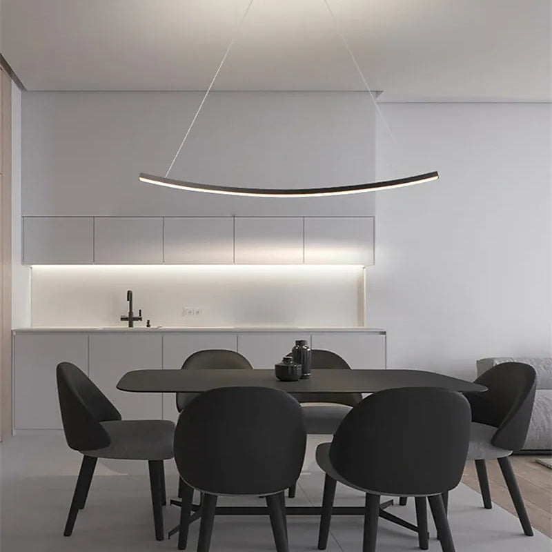 Modern, simple pendant lamp in aluminum Chandeliers