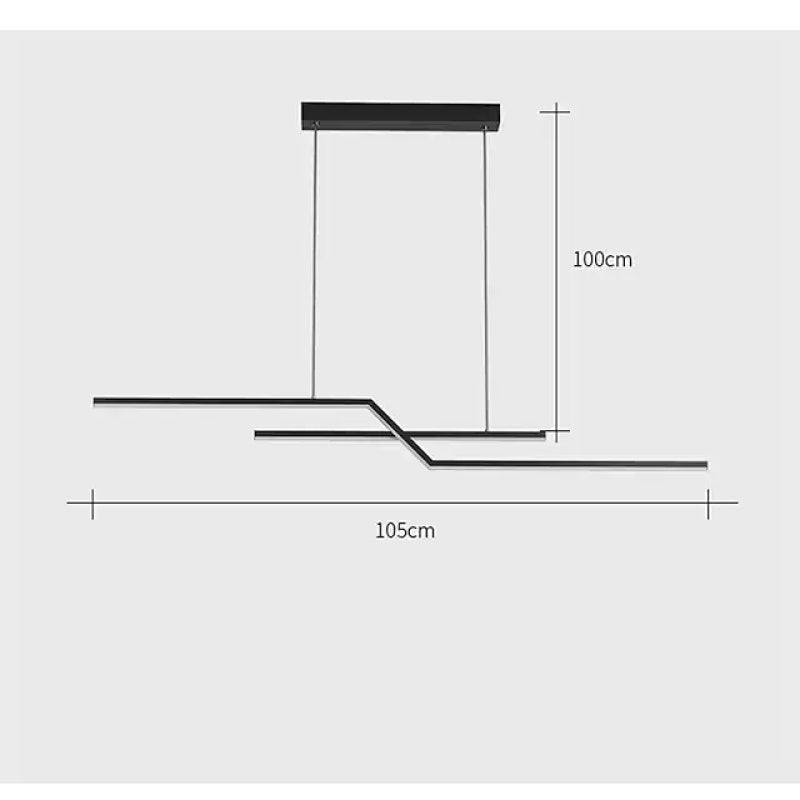 Nordic Simple Line Sengebord Lysekroner