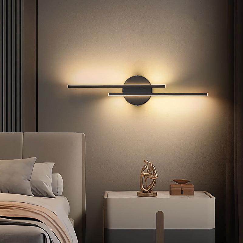 Simple Modern LED Iron Wall Lamps Wall Scone for Bedroom 