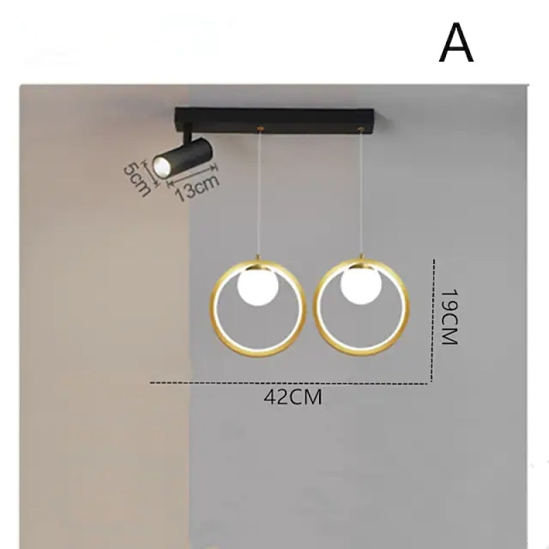 Modern Nordic ring Chandeliers