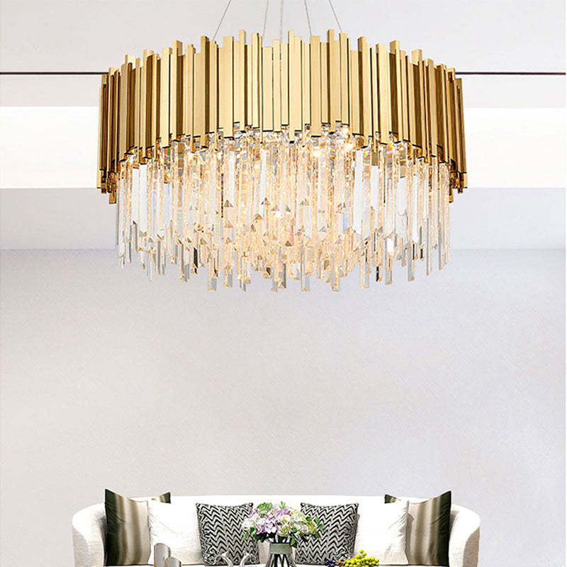 Light Luxury crystal Chandeliers Atmosphere Lsekrone Lamp 