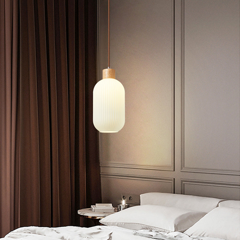 Ozawa Pendant Lamp, 2 Style, Wood&amp;Glass, Living Room/Bedroom