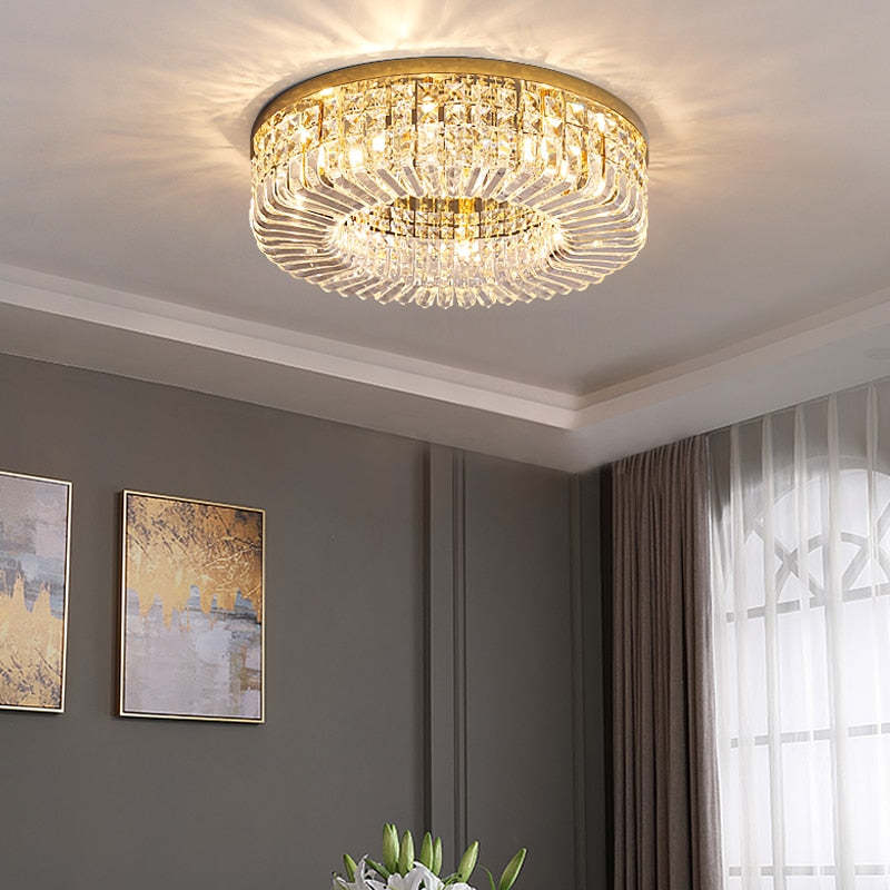 Marilyn Modern Crystal LED Chandeliers Gold Lighting Decoration