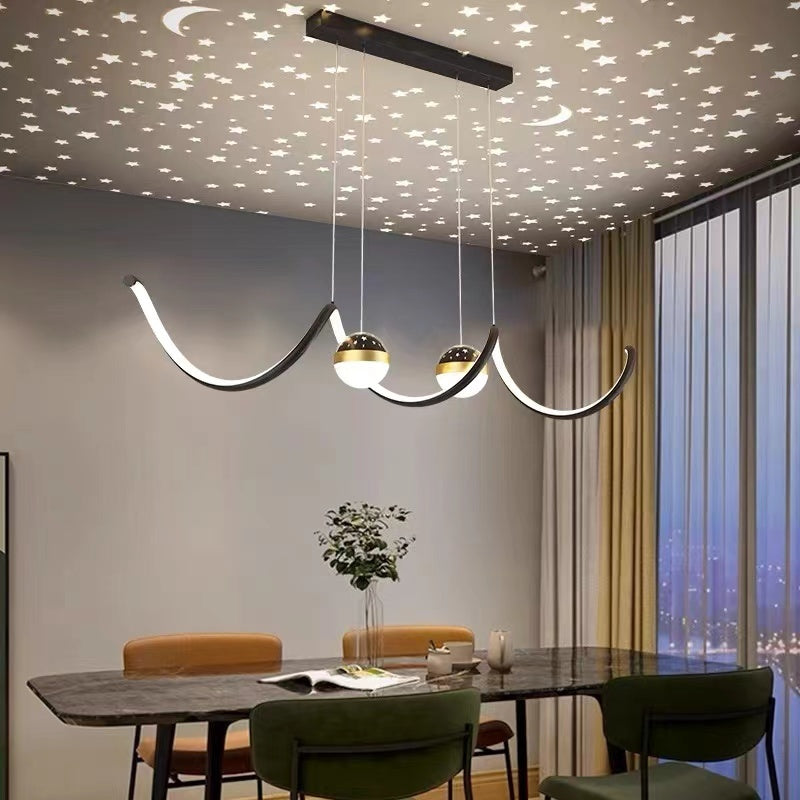 Nordic modern LED moon star Chandeliers