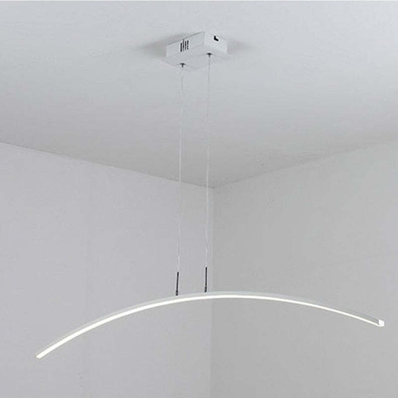 Edge Luster LED pendant lamp Black, Living room/Bedroom
