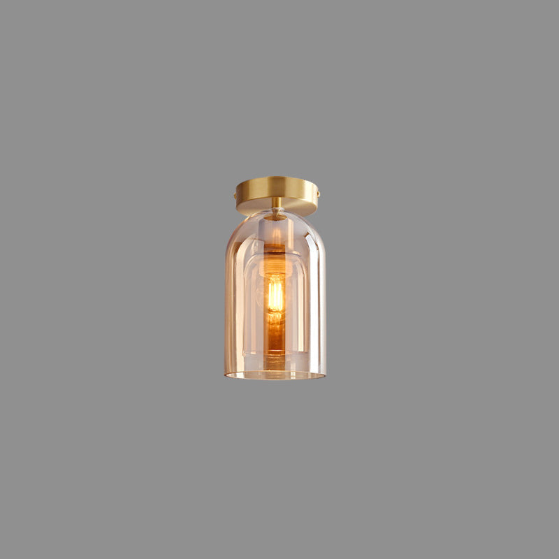 Sanna Semi-Ceiling Lamp 4 Styles long, pure Copper &amp; Glass