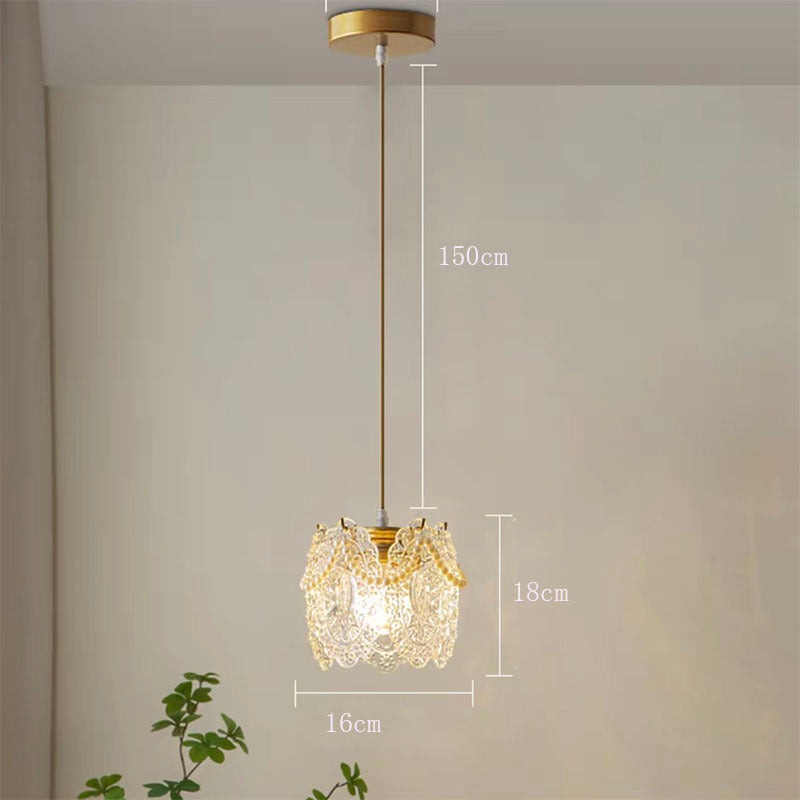 Modern Minimalist Retro Glas Pendellampe Soveværelset/Stuen