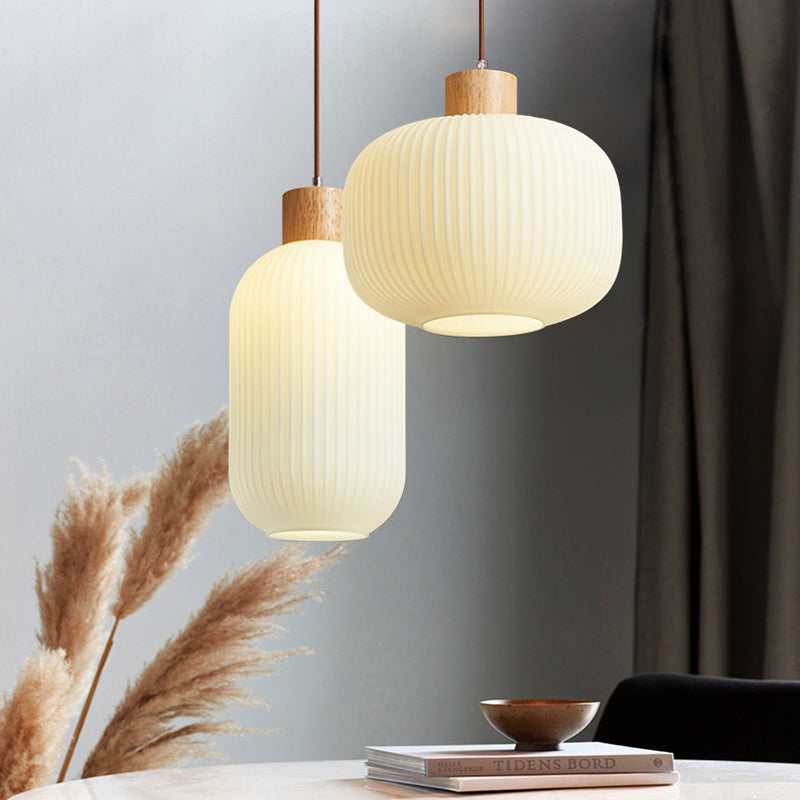 Ozawa Pendant Lamp, 2 Style, Wood&amp;Glass, Living Room/Bedroom