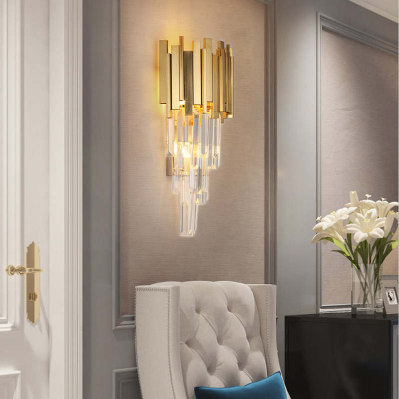 Light Luxury crystal Chandeliers Atmosphere Lsekrone Lamp 