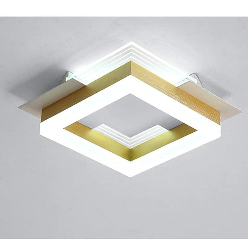 Simple Modern Gold Led Ceiling Lamp for Stairs, Hallway