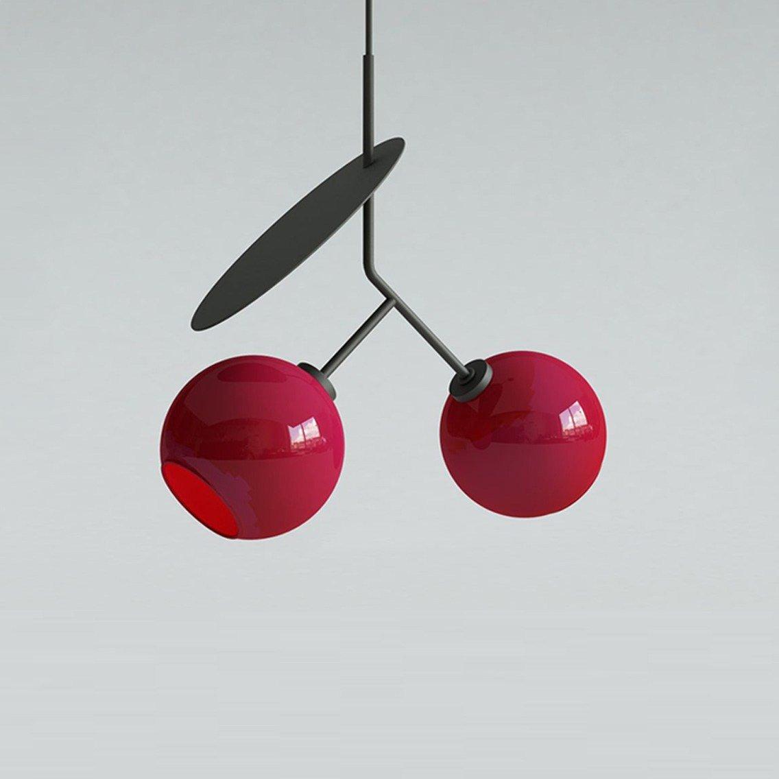 Valentina Cherry Pendant Lamp, Metal &amp; Glass, 3 Colours 