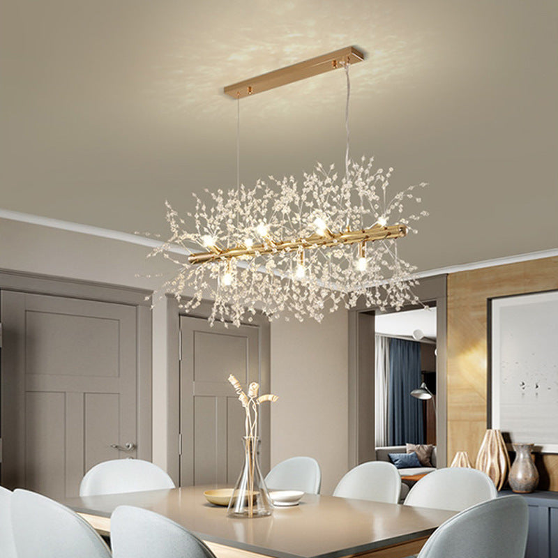 Nordic Creative art chandelier with pendant lamp for the dining room 