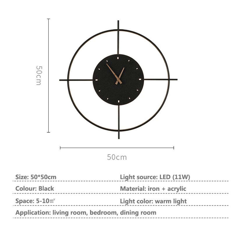 Nielsen Wall lamp Clock, Circle