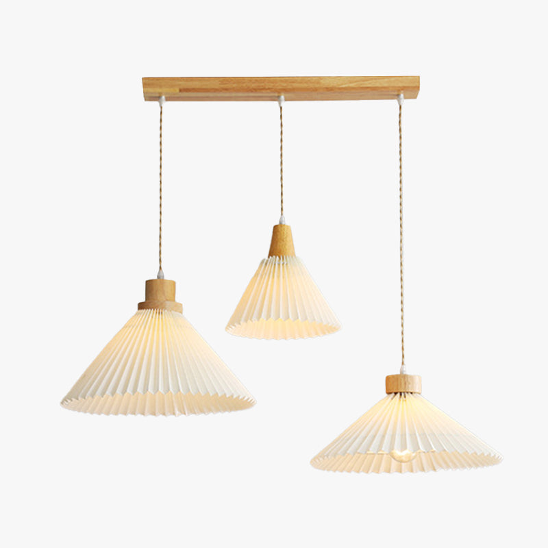 Ozawa Pendant Lamp Cluster, Pleated 4 Style, Living Room/Bedroom