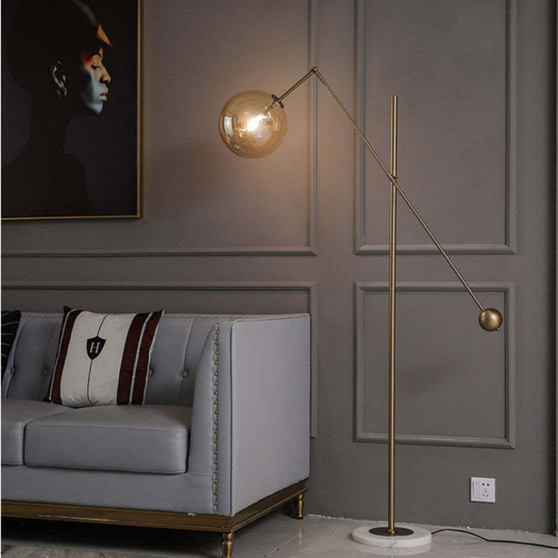 Luxury Glasgulvlampe Sengelampe til stuen Soveværelse Valentina Gulvlampe