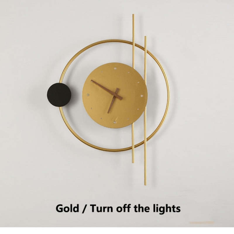 Wall Lamp - Room Decoration Light - Modern Clock Design