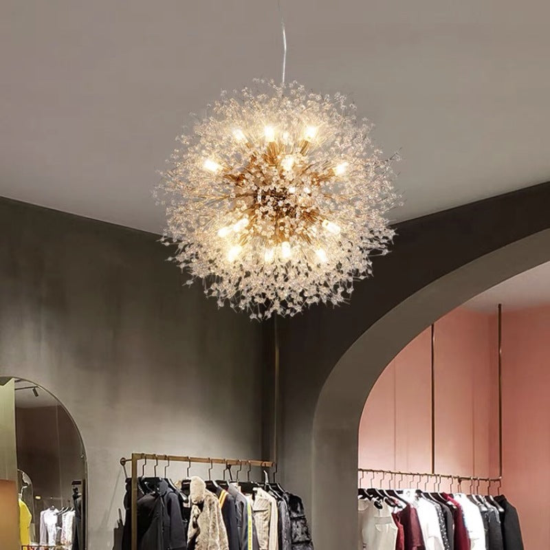 Modern Minimalist Luxury Dandelion Crystal Chandelier for Bedroom and Living Room 