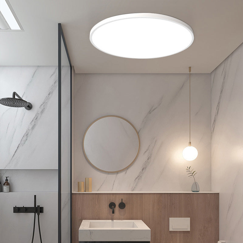 Modern Vandtæt, Rund Loftslampe i Enkel stil med Farveskift til Soveværelse, Badeværelse & Altan