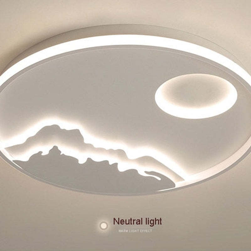 Quinn Mountain View Flush Mount Ceiling Light - Las Sola-DK