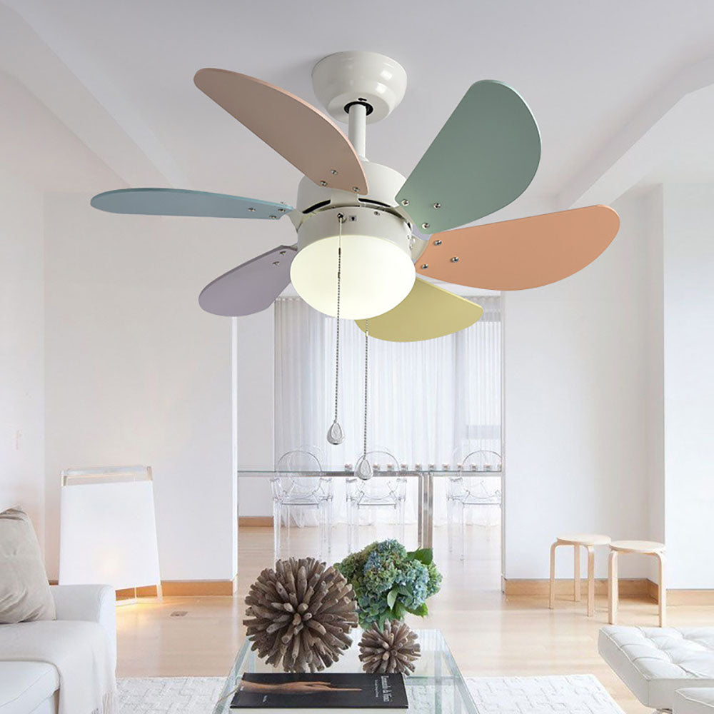 Morandi Colourful 5-Blade Ceiling Fan with Light, DIA107CM