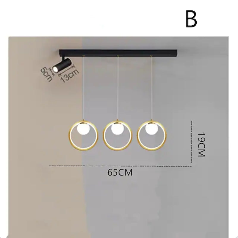 Modern Nordic ring Chandeliers