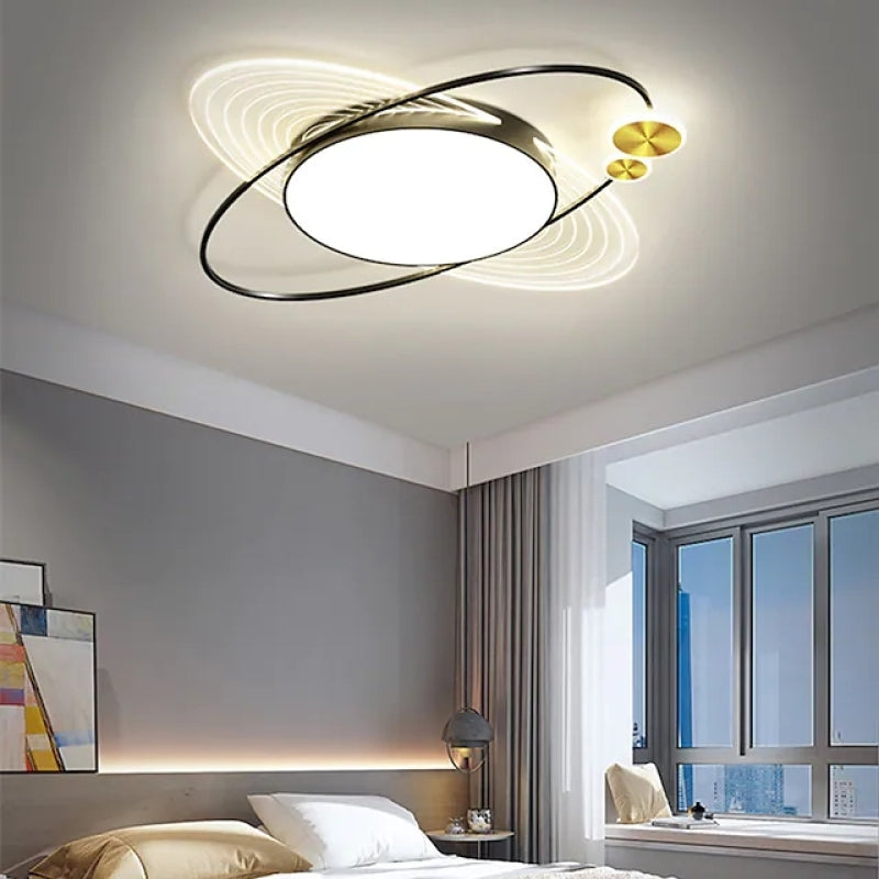 Metal Cirkelformet LED-loftslampe til Stue & Soveværelse