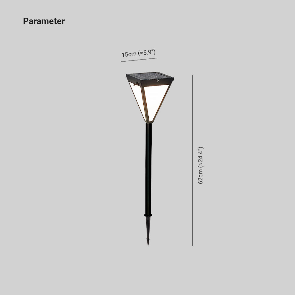 Orr Solar Outdoor Path Light, Aluminum &amp; Glass 