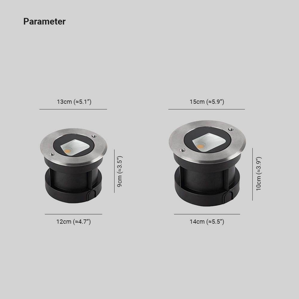 Orr Rundt lys Udendørslamper Lys til dæk og trin, Gangen/Have, DIA 13/15CM