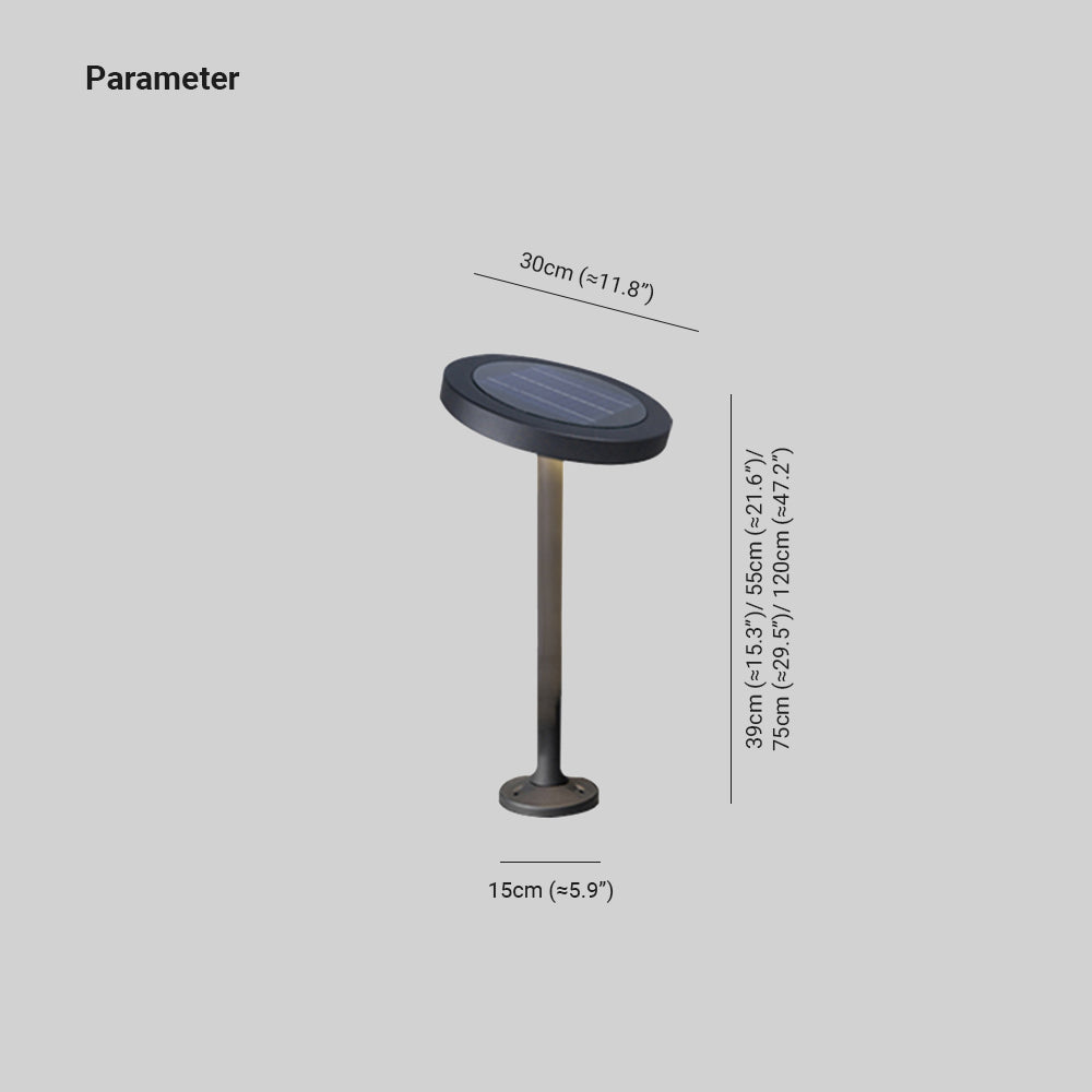 Orr Mushroom-shaped Solar Outdoor Bollard Light, L 39/55/79/120CM