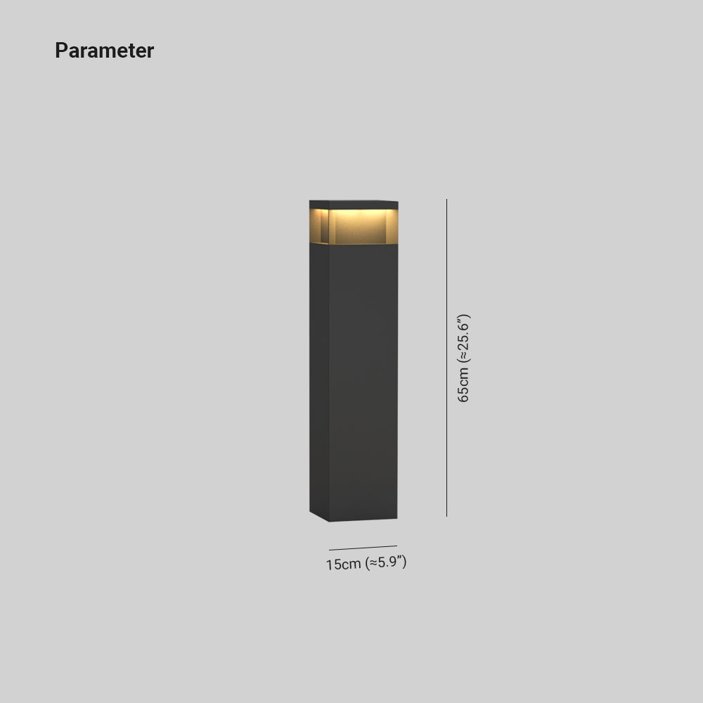 Pena Rectangular Outdoor Path Lighting with Solar Cells 