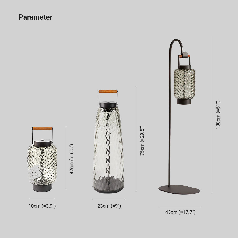 Hailie Lantern Outdoor Floor Lamp 