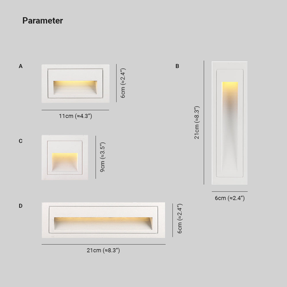 Orr Outdoor lamps Light for deck and steps, 3 Colours, Hallway/Garden 