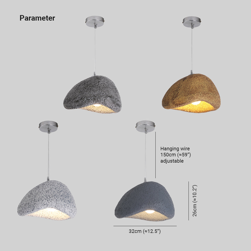 Byers Bread Shape Pendant Lamp, Resin, DIA 32CM, 4 Colours 