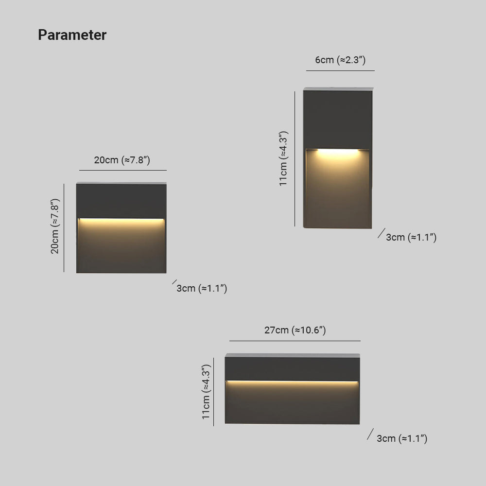 Orr Minimalist outdoor terrace &amp; staircase lighting, L 11CM/20CM 