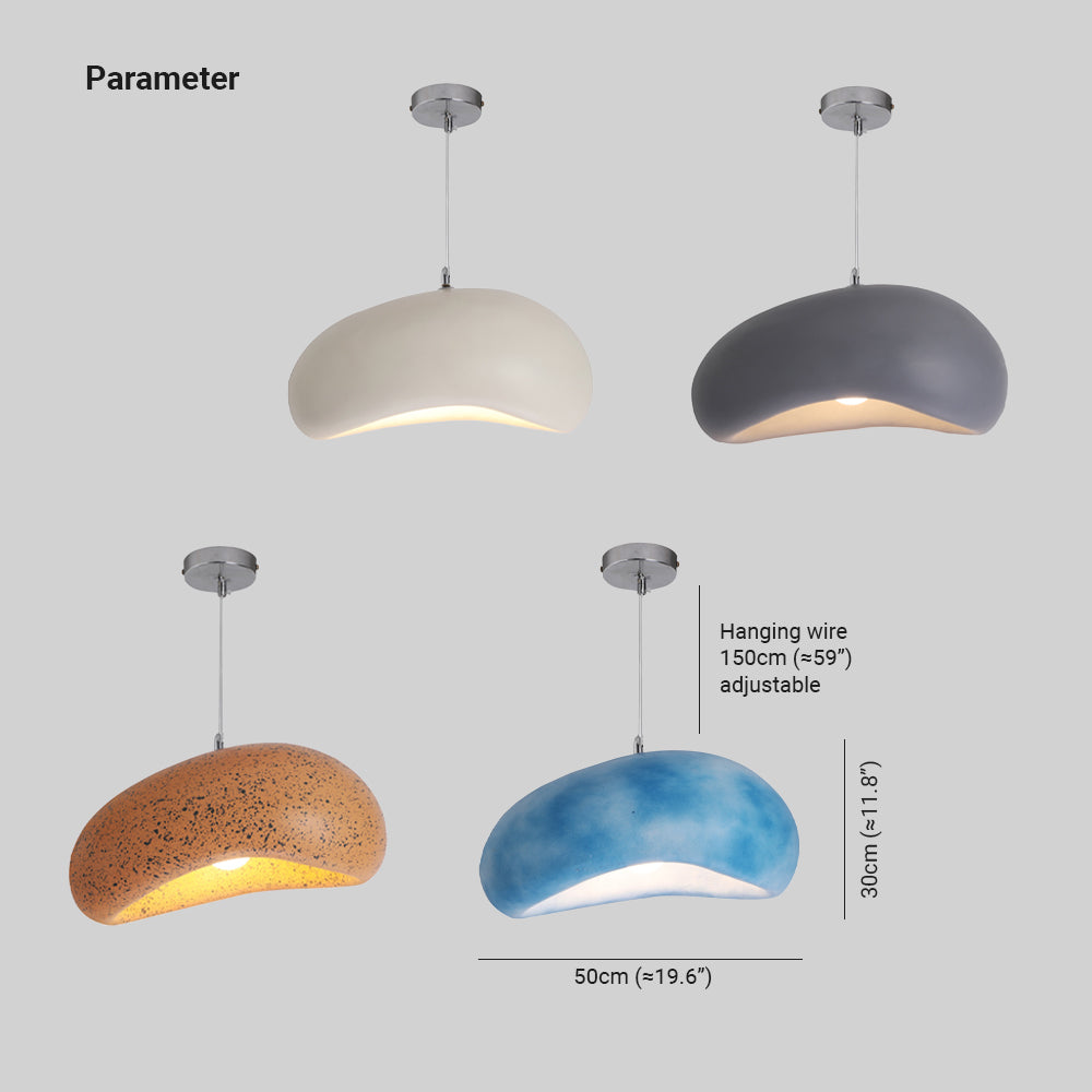 Byers Bread Shape Pendant Lamp, Resin, 4 Colours, DIA 50CM