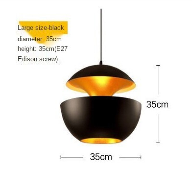 Nordic Creative Black/White LED Pendant Lamp 