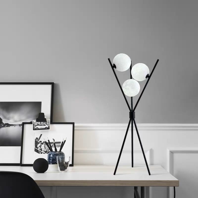 Valentina Stand Floor Lamp/Table Lamp, Metal/Acrylic 