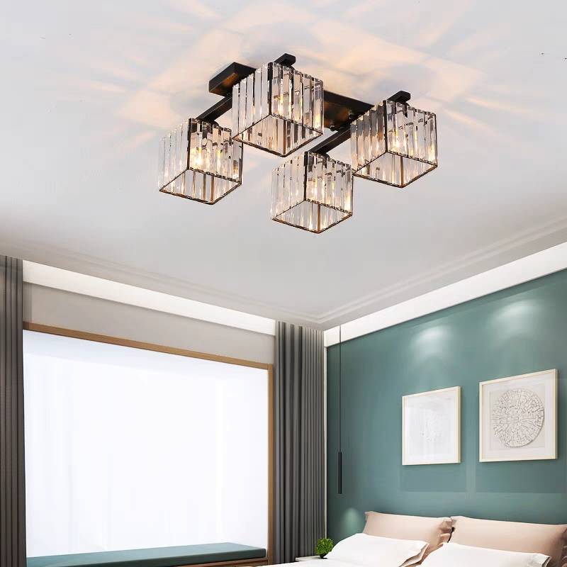 Kristy Ceiling lamp, 2 Colours, 4/6/8 Heads 