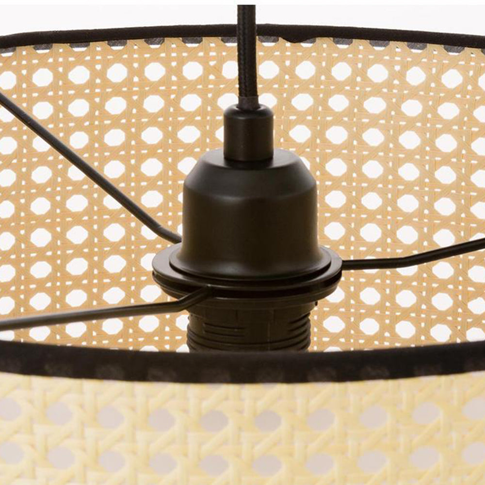 Ritta Japanese Rattan Pendant Lamp, Double Layer 